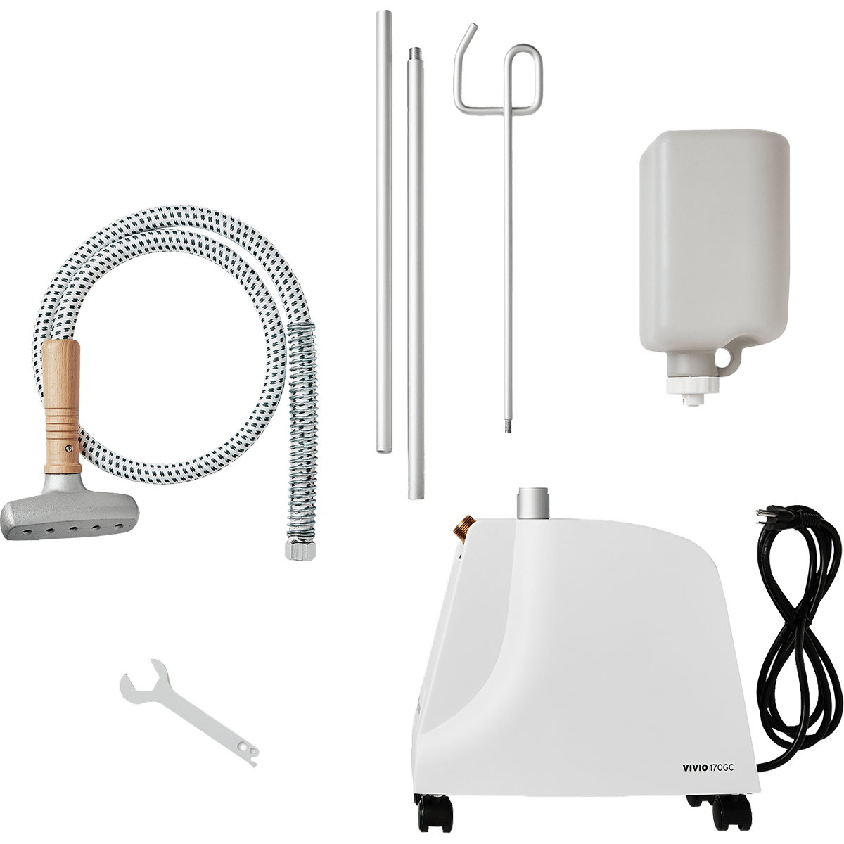 Reliable Vivio Series Garment Steamer - 170GC - All Component Pieces