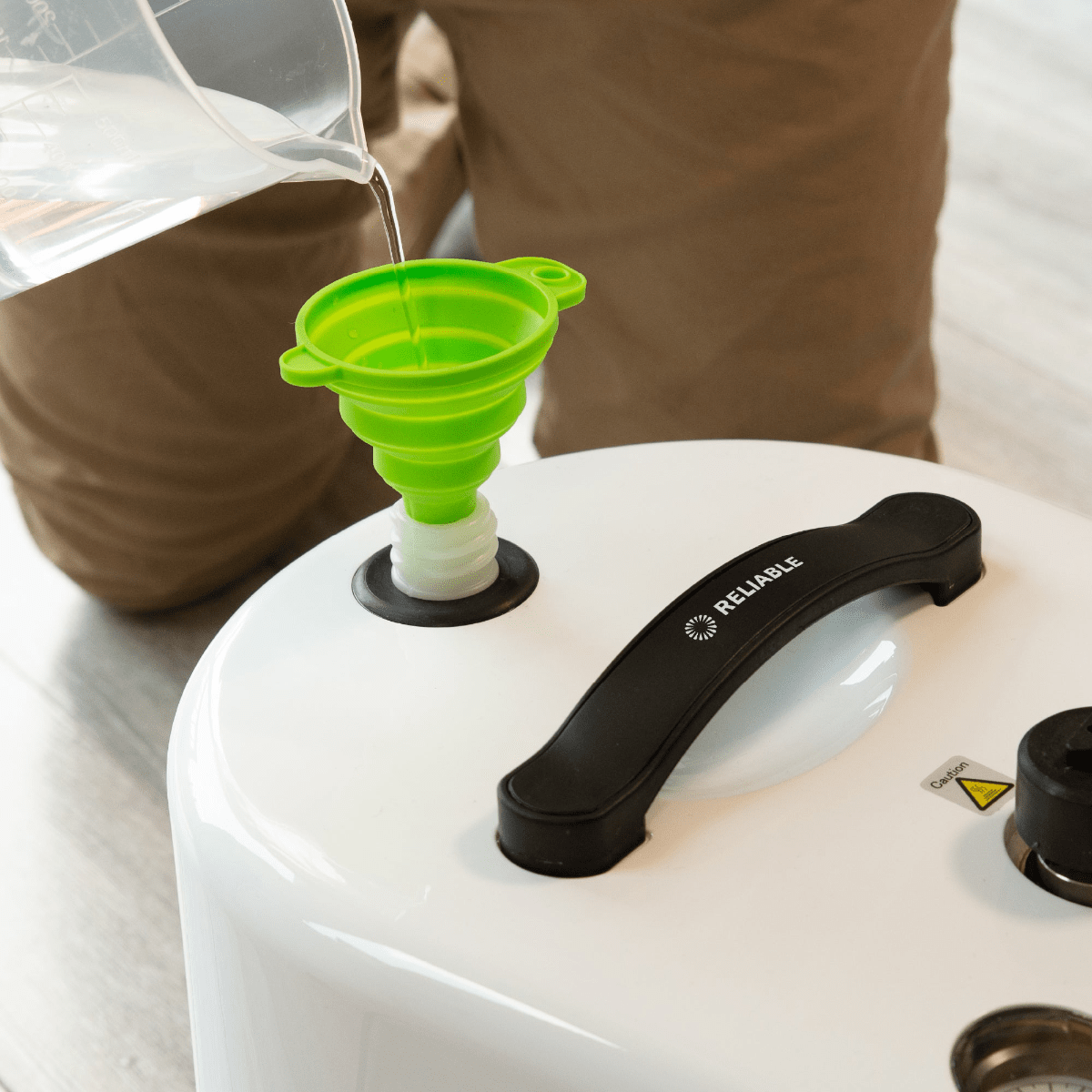 Reliable Brio Plus Continuous Fill Steam Cleaner - Tank Refill