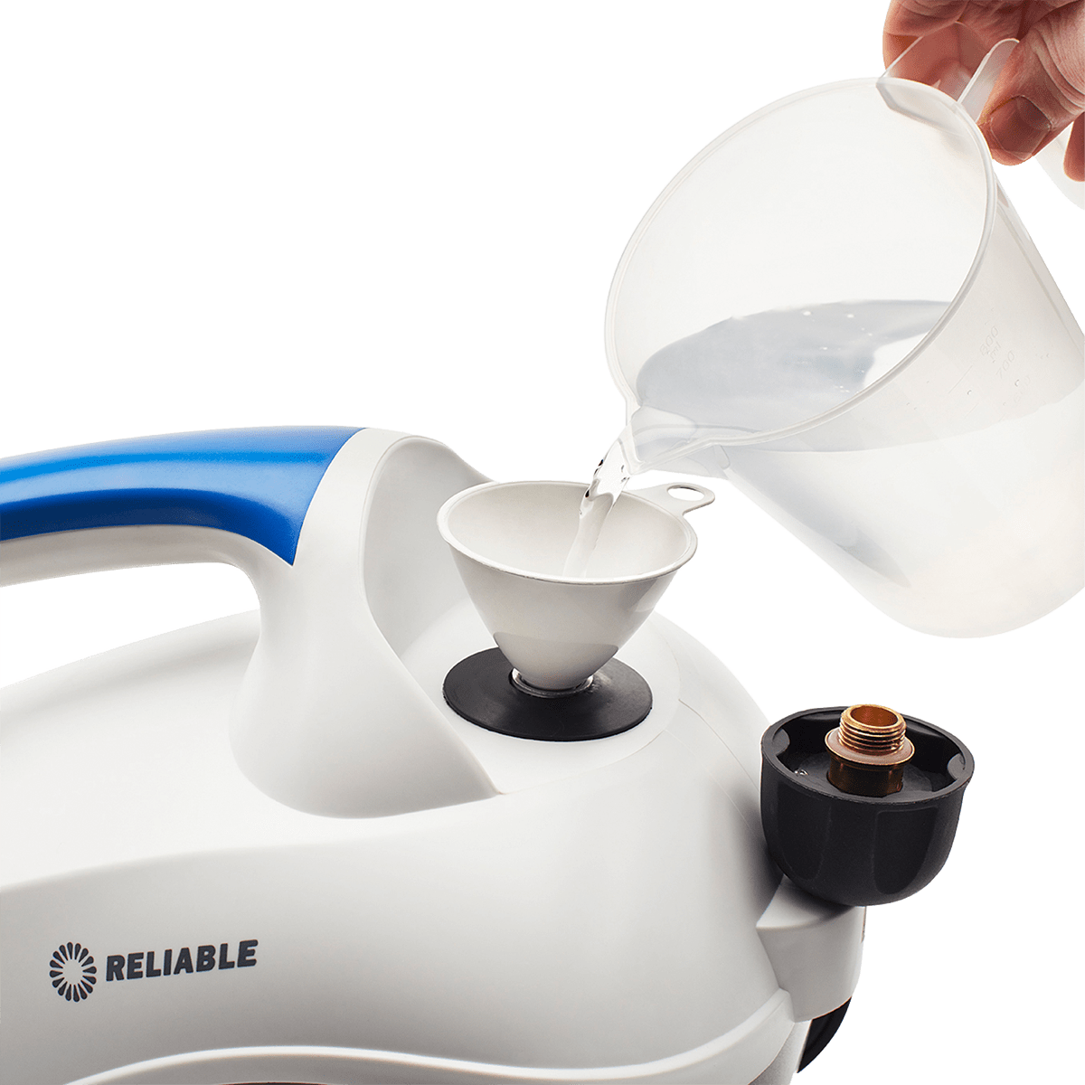 Reliable Brio 225CC Steam Cleaning System - filling with water