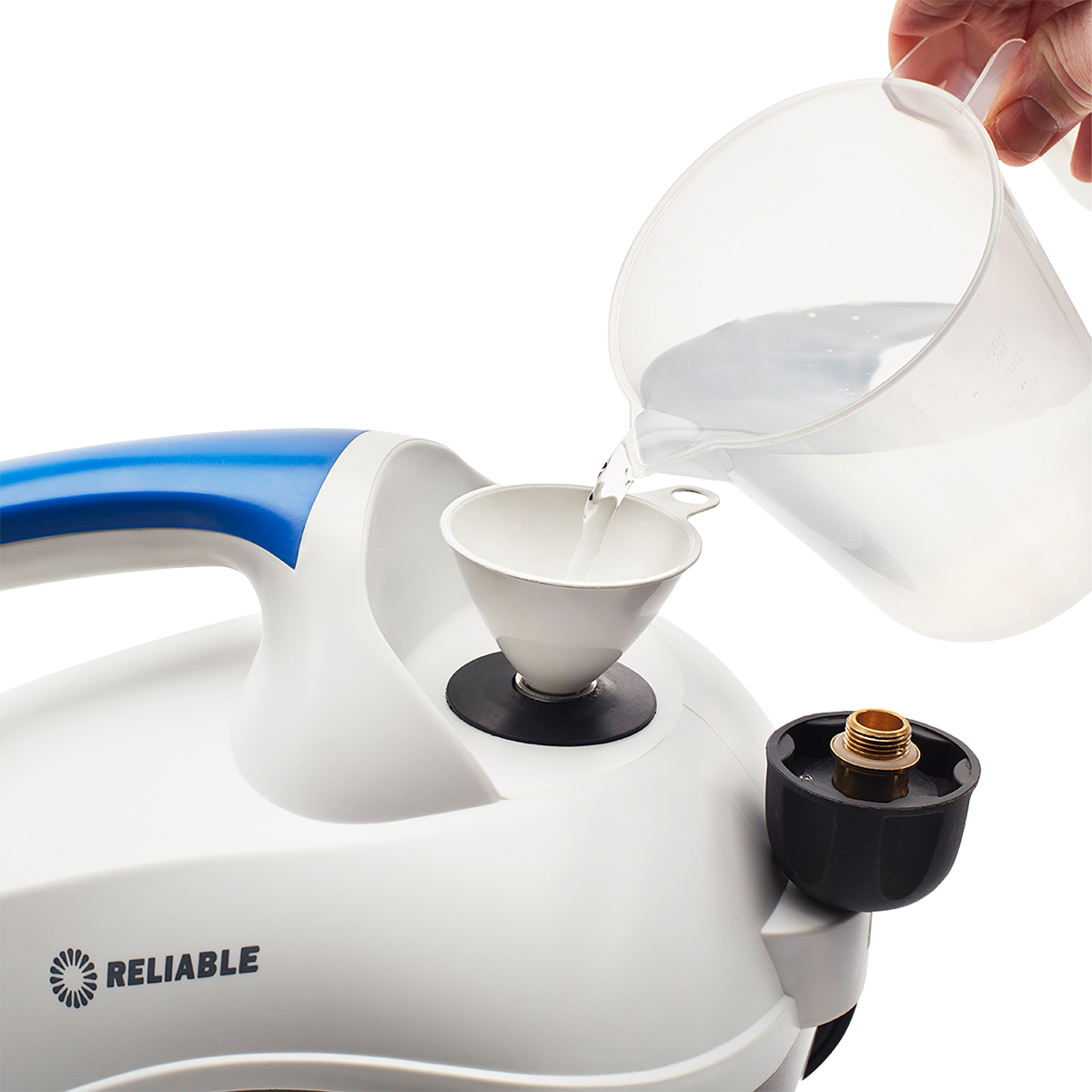 Reliable Brio 225CC Steam Cleaning System - filling with water