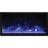 Remii Extra Tall Indoor/Outdoor Built-In Electric Fireplace - 45-Inch Blue Flame with Glass