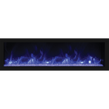 Remii Deep Indoor/Outdoor Built-In Electric Fireplace - 55-Inch Blue Flame
