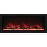 Remii Extra Tall Indoor/Outdoor Built-In Electric Fireplace 55-Inch Amber flame with Logs