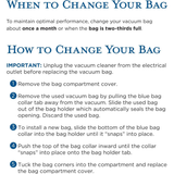 Riccar Charcoal-Lined HEPA Bags for Tandem Air Deluxe Vacuums - 6 Pack - Infographic 2
