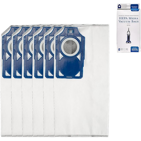 Riccar Charcoal-Lined HEPA Bags for Tandem Air Deluxe Vacuums - 6 Pack - Main
