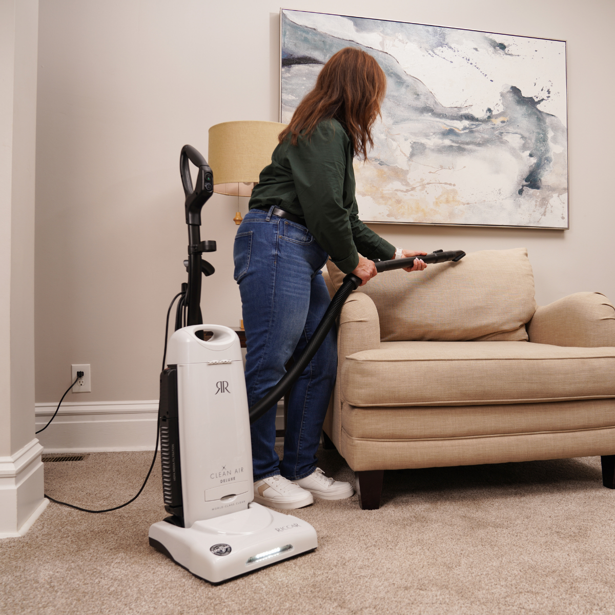Riccar Clean Air Deluxe Upright Vacuum - Lifestyle 3