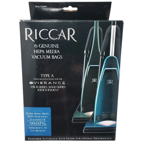 Riccar HEPA Vacuum Bags for Spirit and Vibrance Vacuums - Box