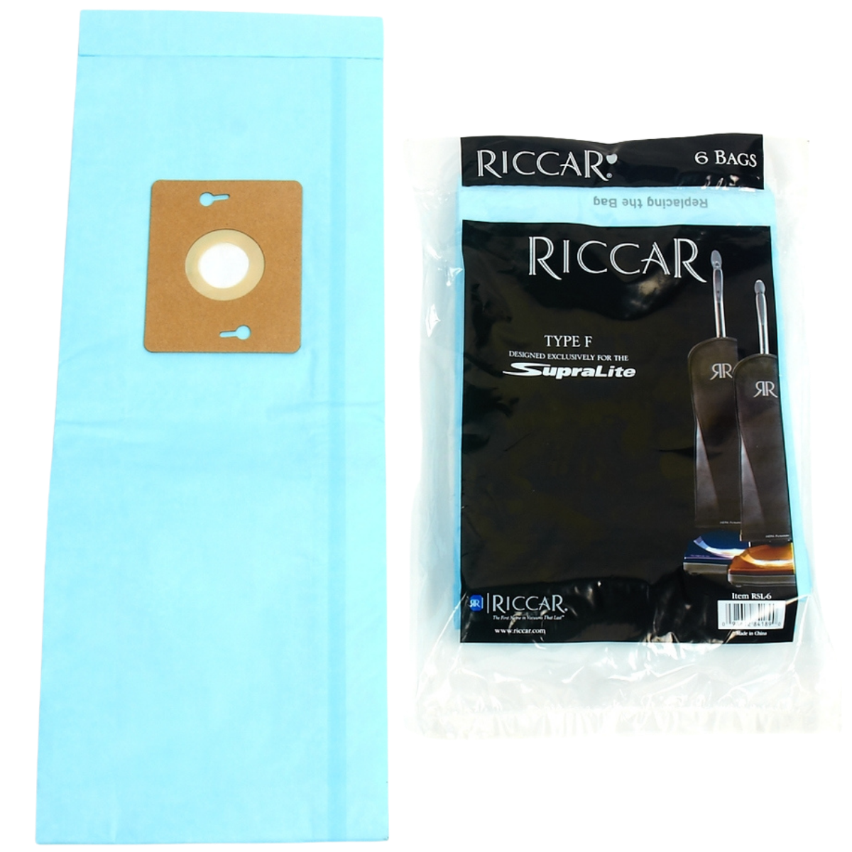 Riccar SupraLite Paper Vacuum Bags - 6 Pack - Main