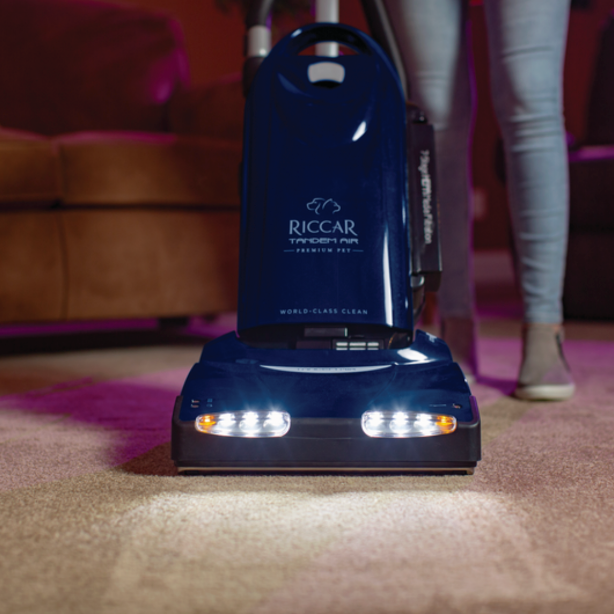 Riccar Tandem Air Upright Vacuum - Headlight 1