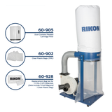 Rikon 1.5 HP Dust collector - with Accessories