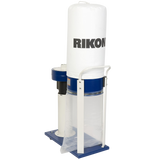 Rikon 60-100 Dust Collector with 60-918 Replacement Filter and Dust Bag Set - Front