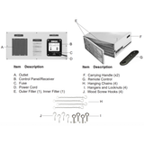 Rikon 62-1100 Air Filtration System - Parts
