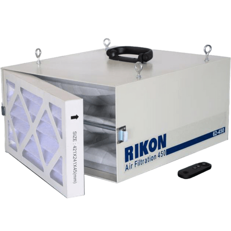 Rikon Model 62-450 Air Filtration System - open