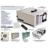 Rikon 62-450 Air Filtration System - Infographic