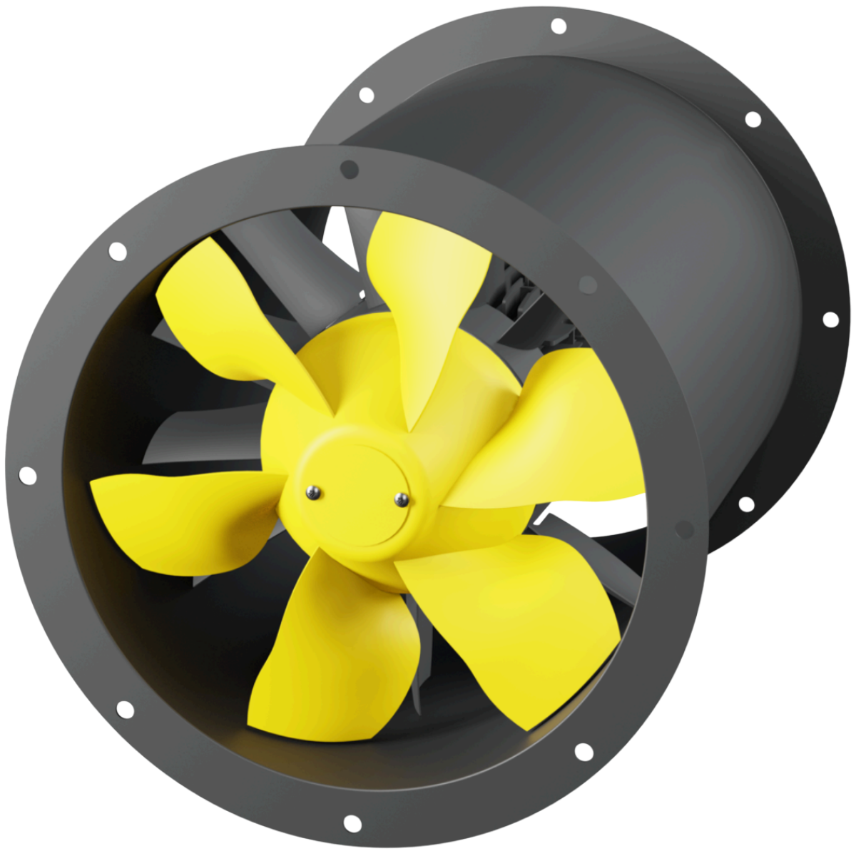 Ruck Air Movement 12 inch EC 3031 CFM Axialine Tubeaxial Fan - Main