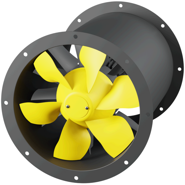 Ruck Air Movement 12 inch EC 3031 CFM Axialine Tubeaxial Fan - Main
