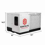 Santa Fe Oasis105 Dehumidifier dimensions