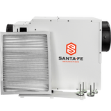 The dehumidifier comes with 4 leveling feet and an installed MERV-13 filter.
