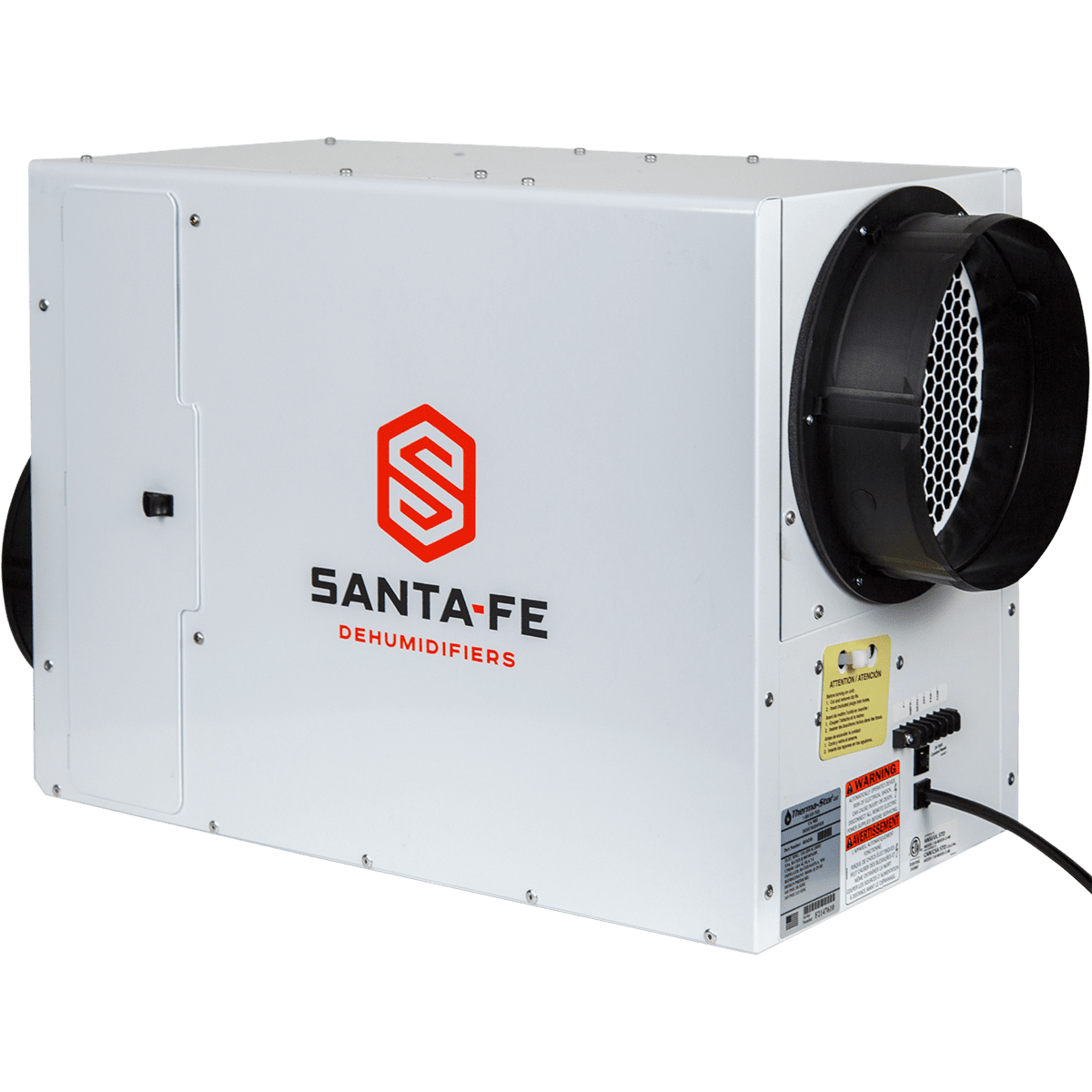 Santa Fe Ultra98 Whole House Dehumidifier - angle