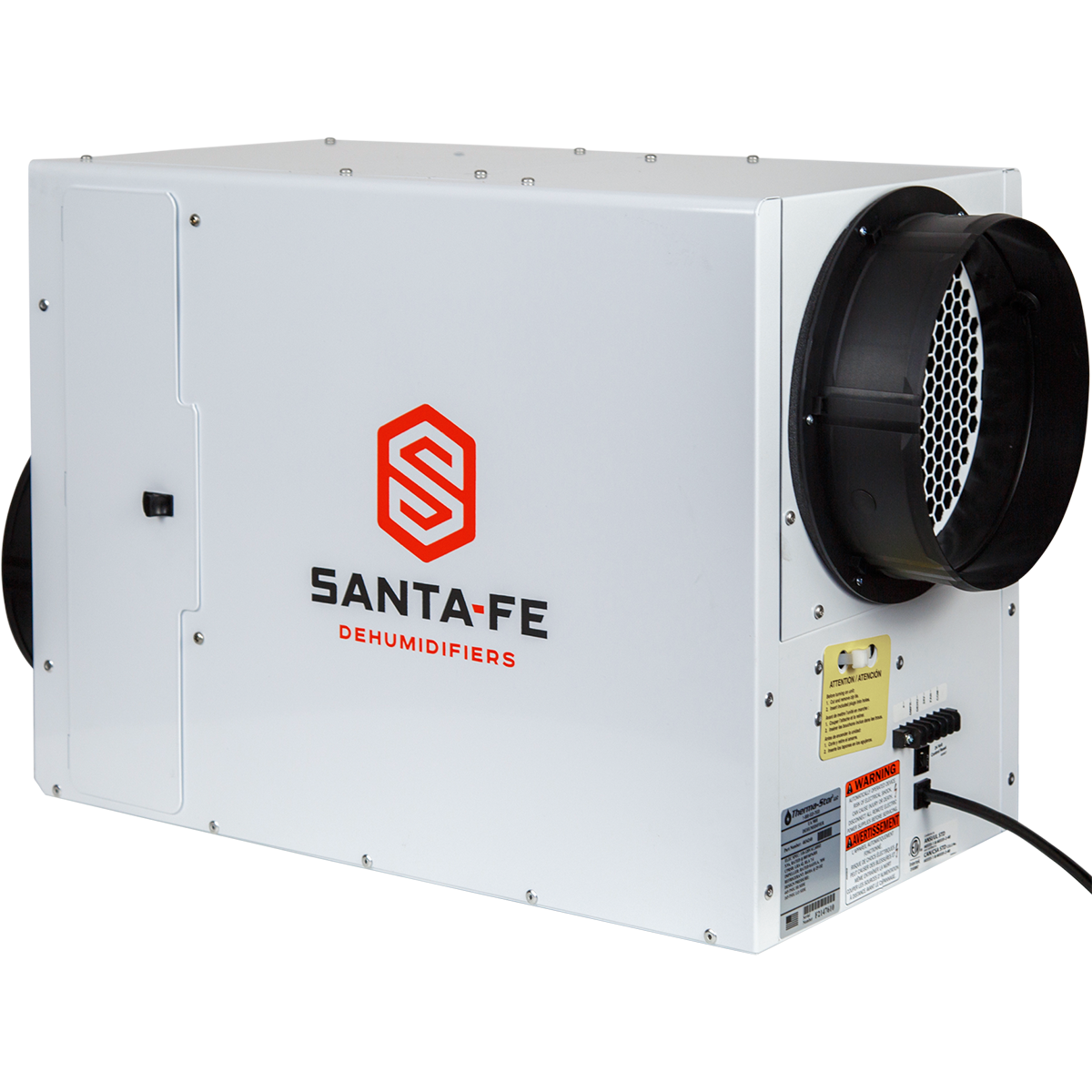 Santa Fe Ultra98 Whole House Dehumidifier - angle