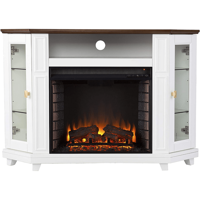 Southern Enterprises Dilvon Electric Fireplace TV Stand