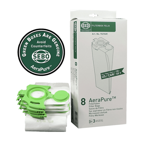 SEBO Filter Bag Box for Felix/Dart Vacuum