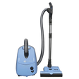 SEBO AIRBELT E3 Premium Canister Vacuum with Dual-Control Handle and Commercial-Quality ET-1 Electric Powerhead - Pastel Blue