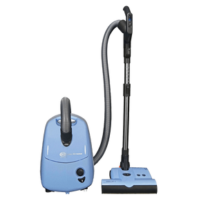SEBO AIRBELT E3 Premium Canister Vacuum with Dual-Control Handle and Commercial-Quality ET-1 Electric Powerhead - Pastel Blue