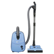 SEBO AIRBELT E3 Premium Canister Vacuum with Dual-Control Handle and Commercial-Quality ET-1 Electric Powerhead - Pastel Blue