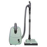 SEBO AIRBELT E3 Premium Canister Vacuum with Dual-Control Handle and Commercial-Quality ET-1 Electric Powerhead - Pastel Mint
