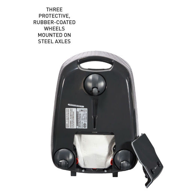 SEBO AIRBELT E3 Premium Canister Vacuum with Dual-Control Handle and Commercial-Quality ET-1 Electric Powerhead - Wheels