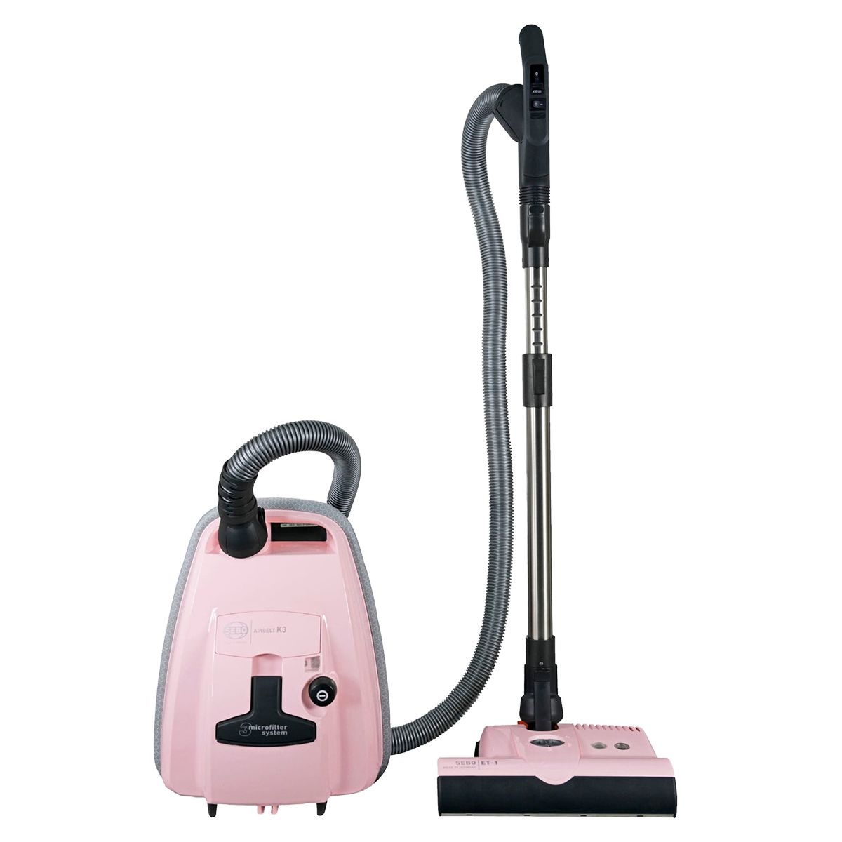 SEBO AIRBELT K3 Premium Canister Vacuum Cleaner - Pastel Pink