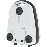 SEBO Airbelt E1 Kombi Canister Vacuum Cleaner - Three rubber-coated wheels protect floors.