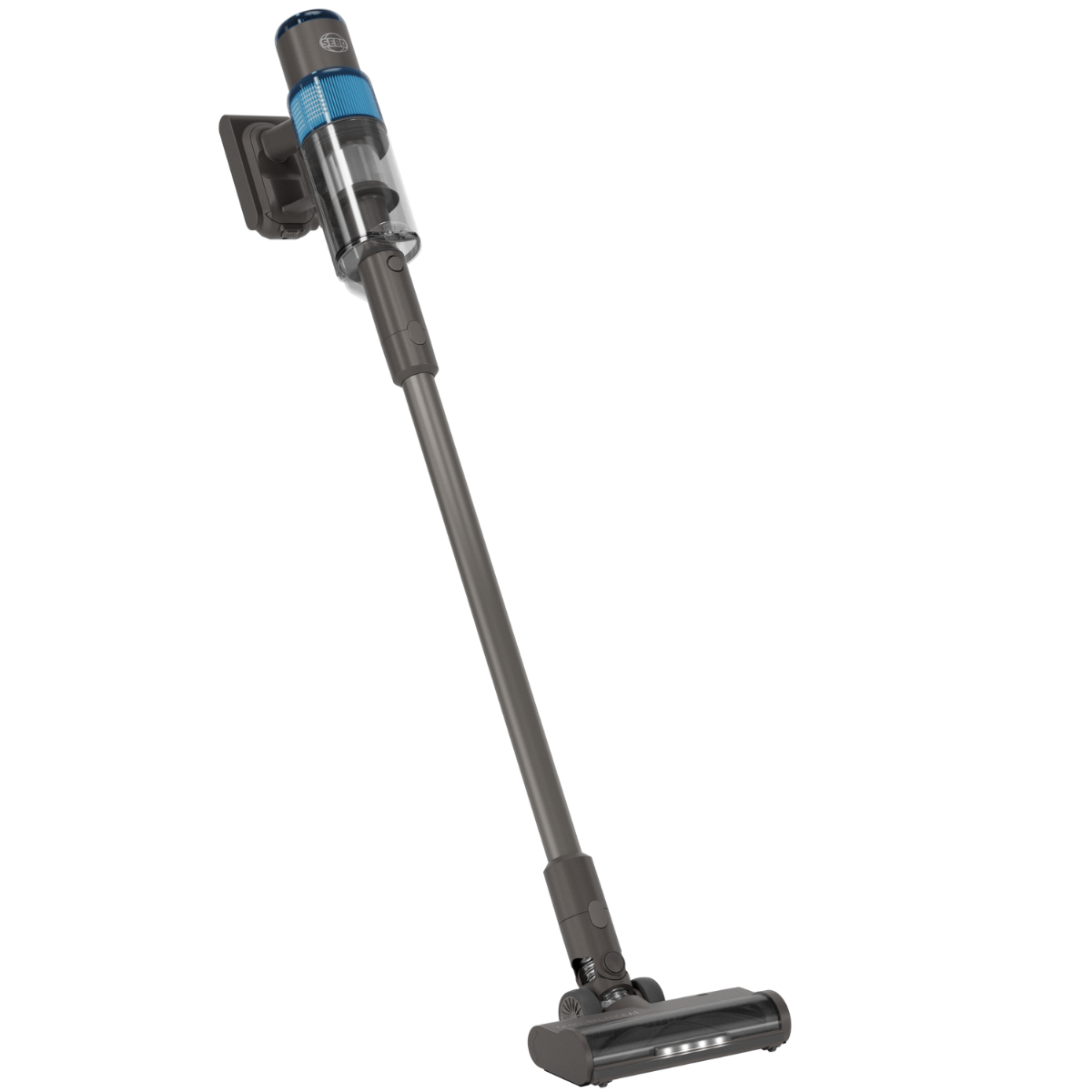 SEBO Balance A1 Cordless Stick Vacuum Blue- Angle