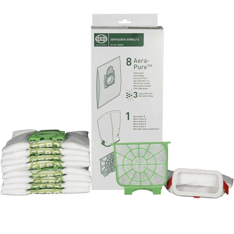 Sebo Vacuum Service Box E ( 8 bags, microfilter and exhaust filter) 8334AM  - main