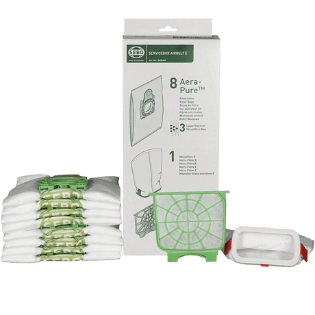Sebo Vacuum Service Box E ( 8 bags, microfilter and exhaust filter) 8334AM  - main