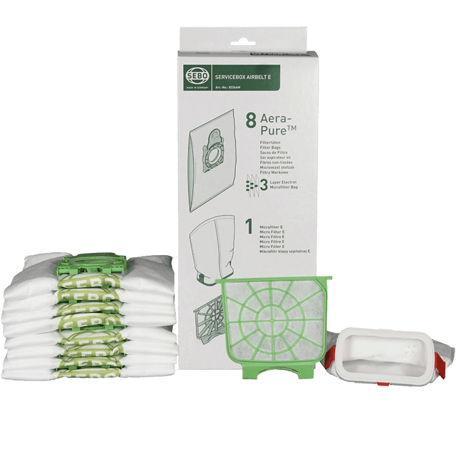 Sebo Vacuum Service Box E ( 8 bags, microfilter and exhaust filter) 8334AM  - main