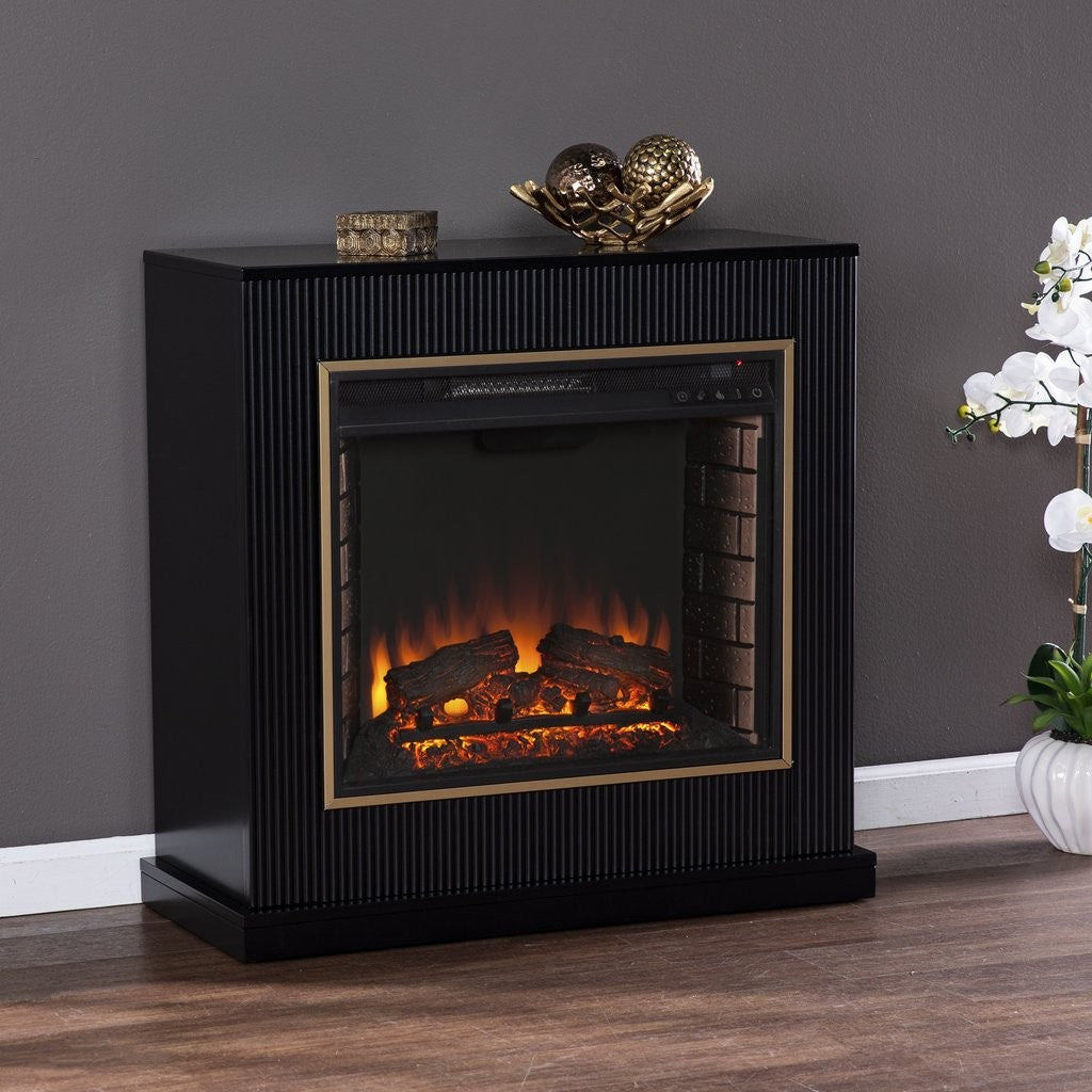 Southern Enterprises Crittenly Contemporary Electric Fireplace 