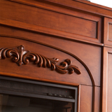 Southern Enterprises (SEI) Chantilly Fireplace with Bookcases Mantel Detail