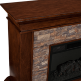 Southern Enterprises (SEI) Canyon Heights Simulated Stone Fireplace - Cabinet Detail