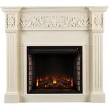 Southern Enterprises (SEI) Calvert Electric Fireplace - Ivory