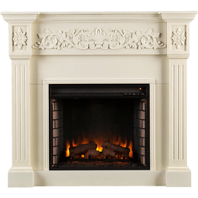 Southern Enterprises (SEI) Calvert Electric Fireplace - Ivory