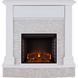 Southern Enterprises Jacksdale Faux Stone Media Fireplace