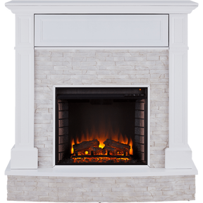 Southern Enterprises Jacksdale Faux Stone Media Fireplace
