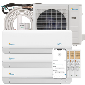 Senville 28,000 BTU Tri Zone Mini Split Heat Pump - Main