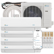 Senville 36,000 BTU Quad Zone Mini Split Heat Pump and Wi-Fi 9k+9k+9k+9k - Main