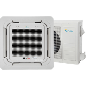 Senville 9,000 BTU Ceiling Cassette Mini Split Heat Pump - Main
