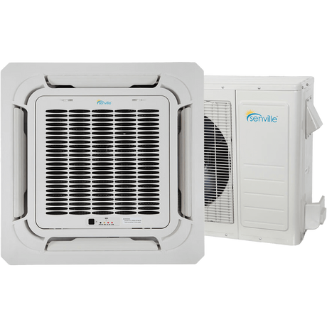 Senville 9,000 BTU Ceiling Cassette Mini Split Heat Pump - Main