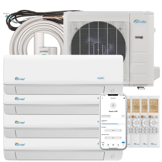 Senville 36,000 BTU Quad Zone Mini Split Heat Pump - Main