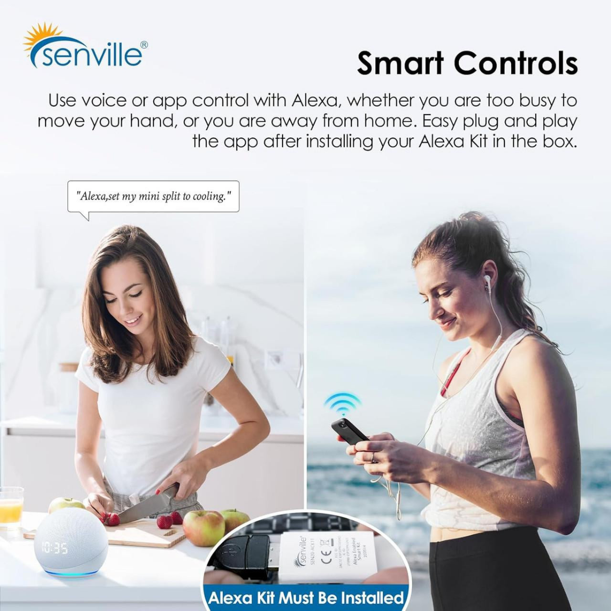 Senville Aura 48,000 BTU Dual Zone Mini Split Heat Pump - Infographic 3